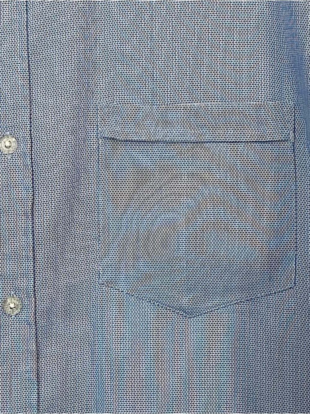 O'Neill Light Blue Short Sleeve Button-Down Shirt with Chest Pocket - Picture 3 of 7